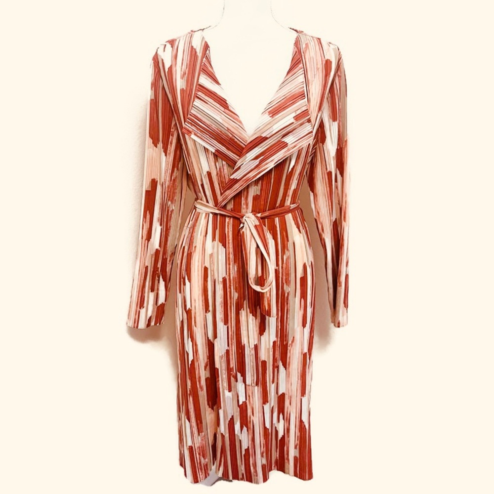 Chico’s Pleated Printed Jacket